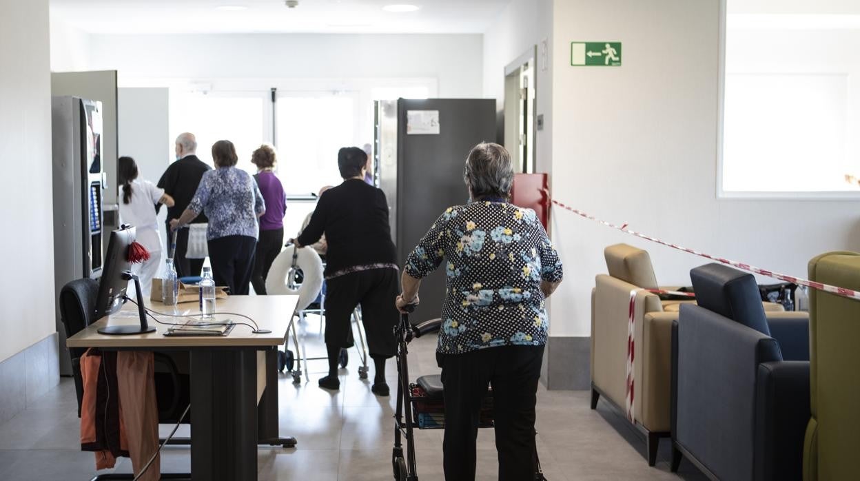 Una residencia madrileña con medidas para frenar el contagio de Covid-19