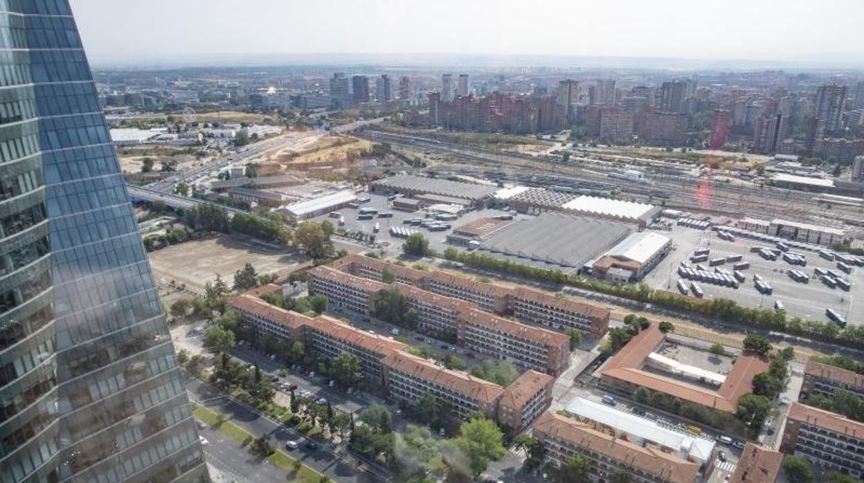 Parte del espacio sobre el que se desarrollará el proyecto Madrid Nuevo Norte