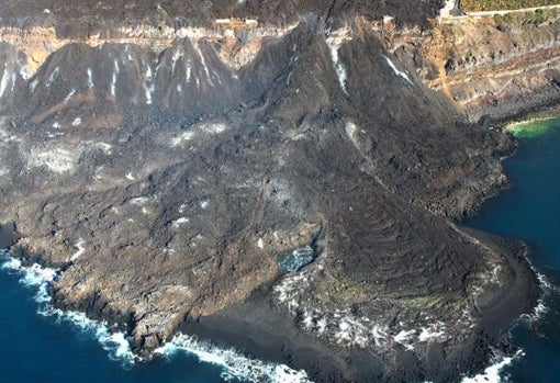 Varias playas se alinean en la nueva orografía de La Palma