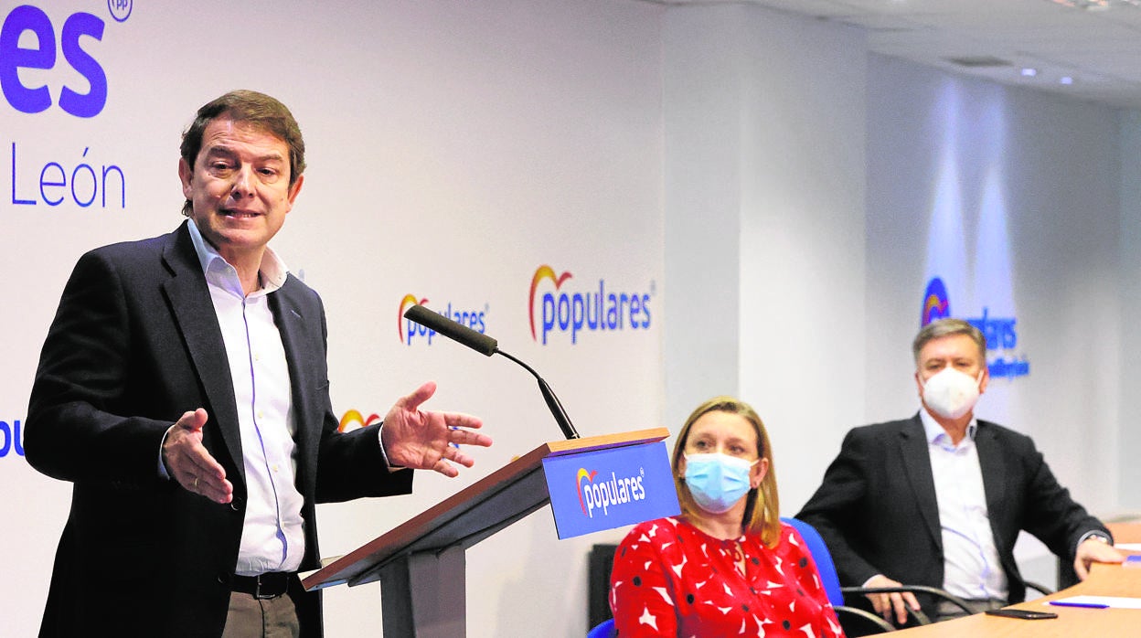 Fernández Mañueco, durante su intervención