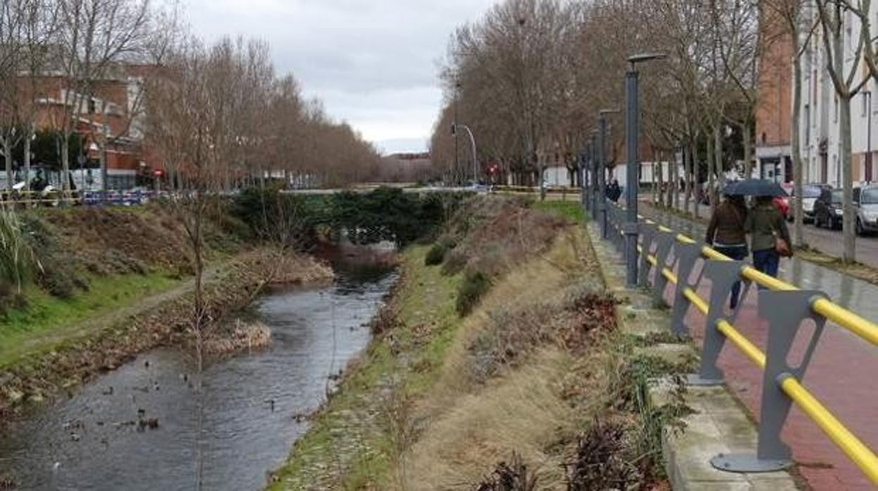 Paseo del Cauce en la capital vallisoletana