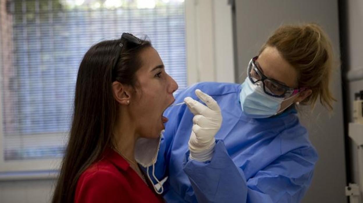 Toma de muestras para análisis PCR de detección del coronavirus