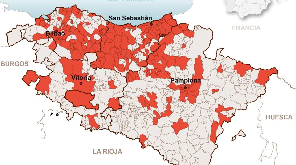 186 actos proetarras en 186 municipios del País Vasco y Navarra