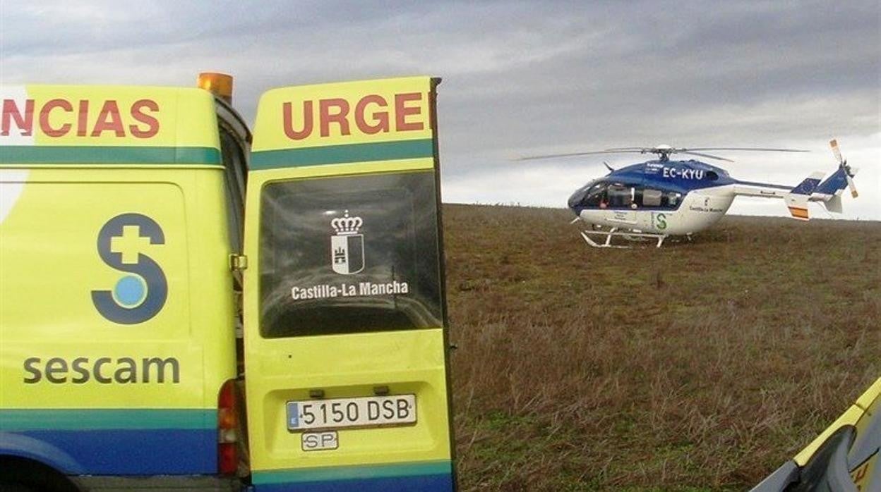 Uno de los heridos fue trasladado en helicóptero al hospital de Ciudad Real y los otros tres fueron llevados al hospital de Valdepeñas