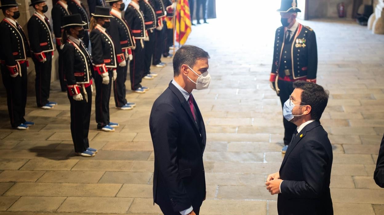 Aragonès y Sánchez, en su reunión del mes de septiembre