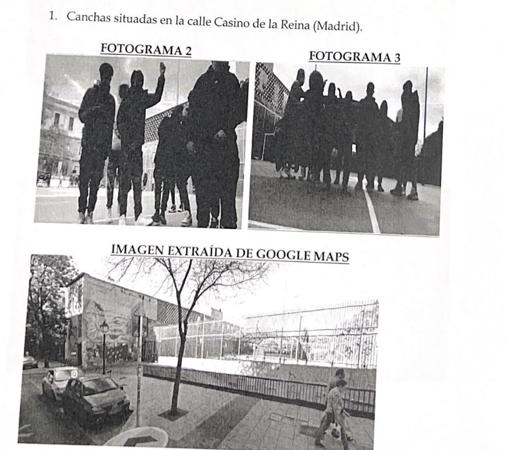Fotogramas 2 y 3 incluidos en el informe
