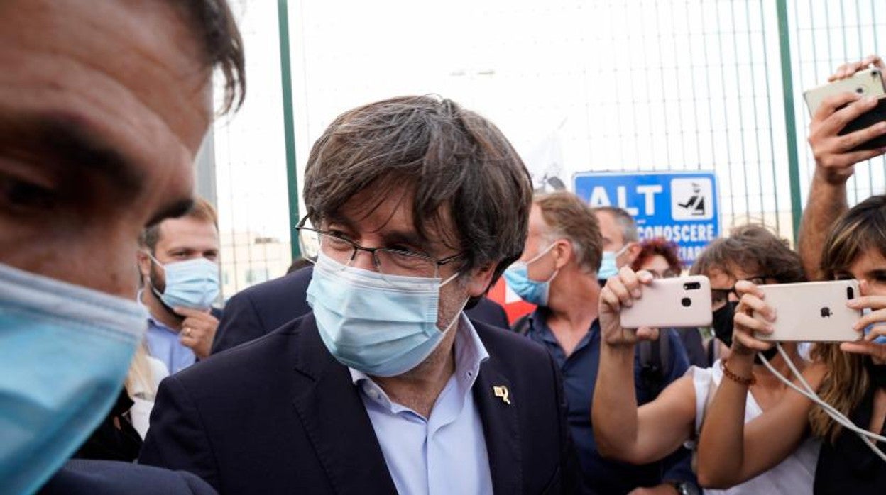 El expresidente de la Generalitat huido Carles Puigdemont