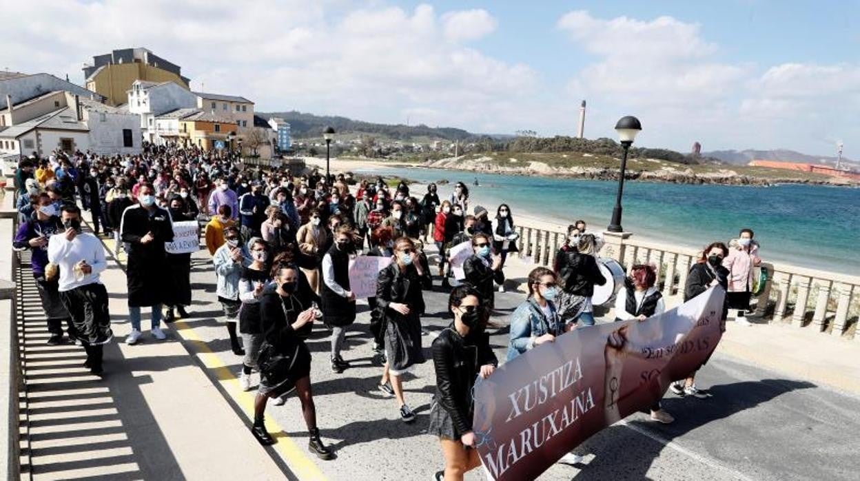 Protesta contra el archivo de la denuncia por las grabaciones, en 2021