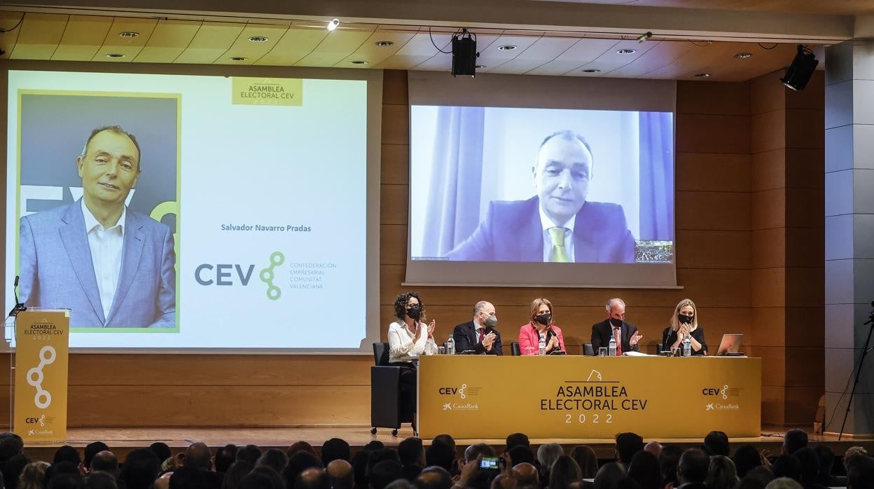 Imagen de la Asamblea de la CEV en la que se ha proclamado este jueves a Salvador Navaro como presidente