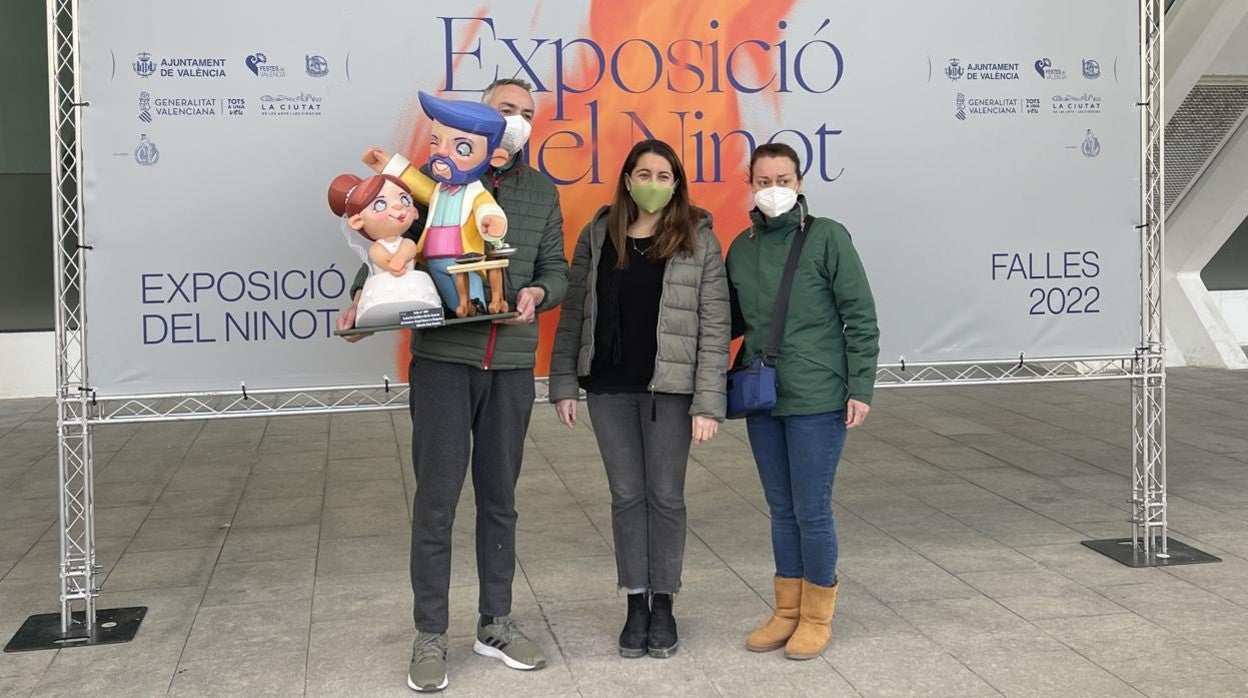 Imagen tomada durante la recepción de ninots en la exposición de la Ciudad de las Artes y las Ciencias