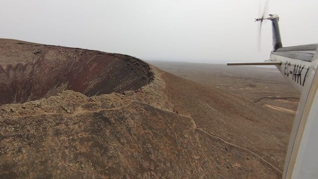 Una mujer de 24 años cae al cráter de un volcán en Canarias