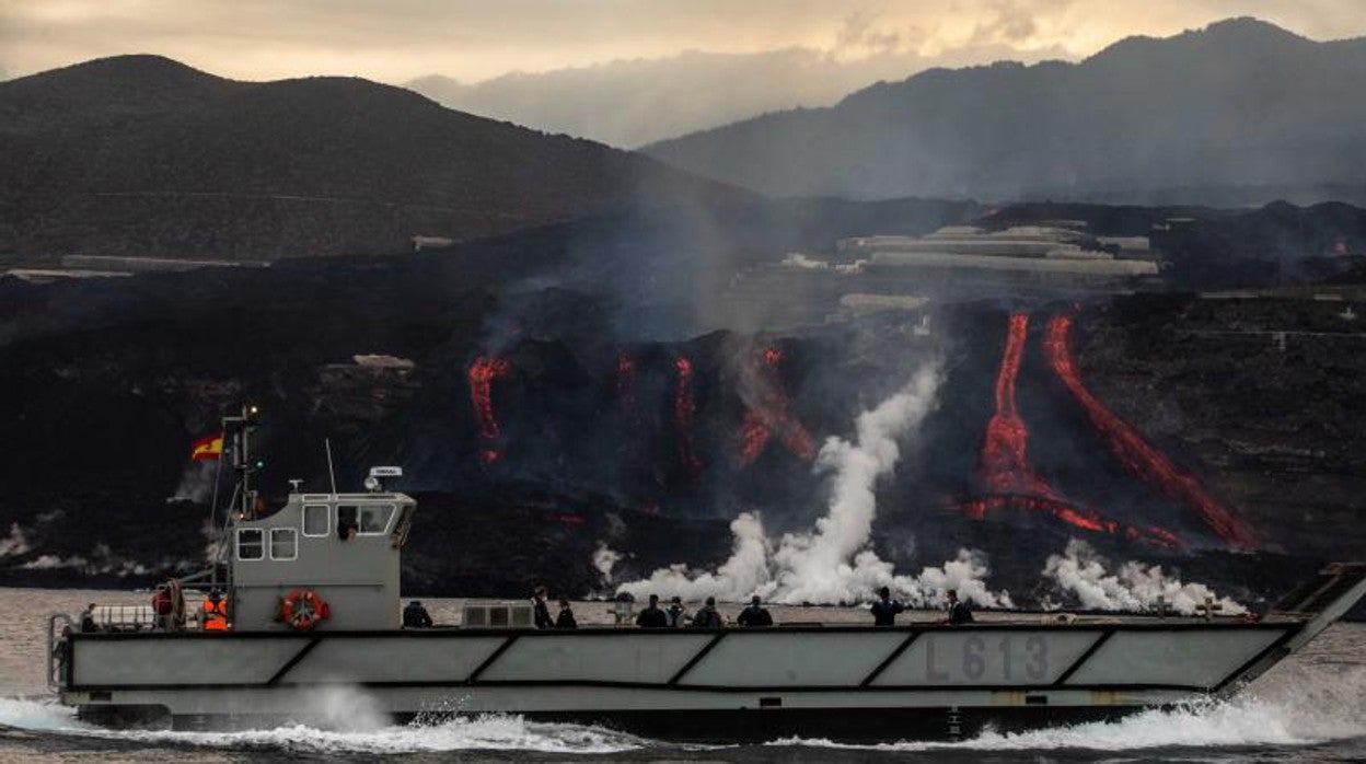 Lanchas lanzadera de la Armada Española en La Palma