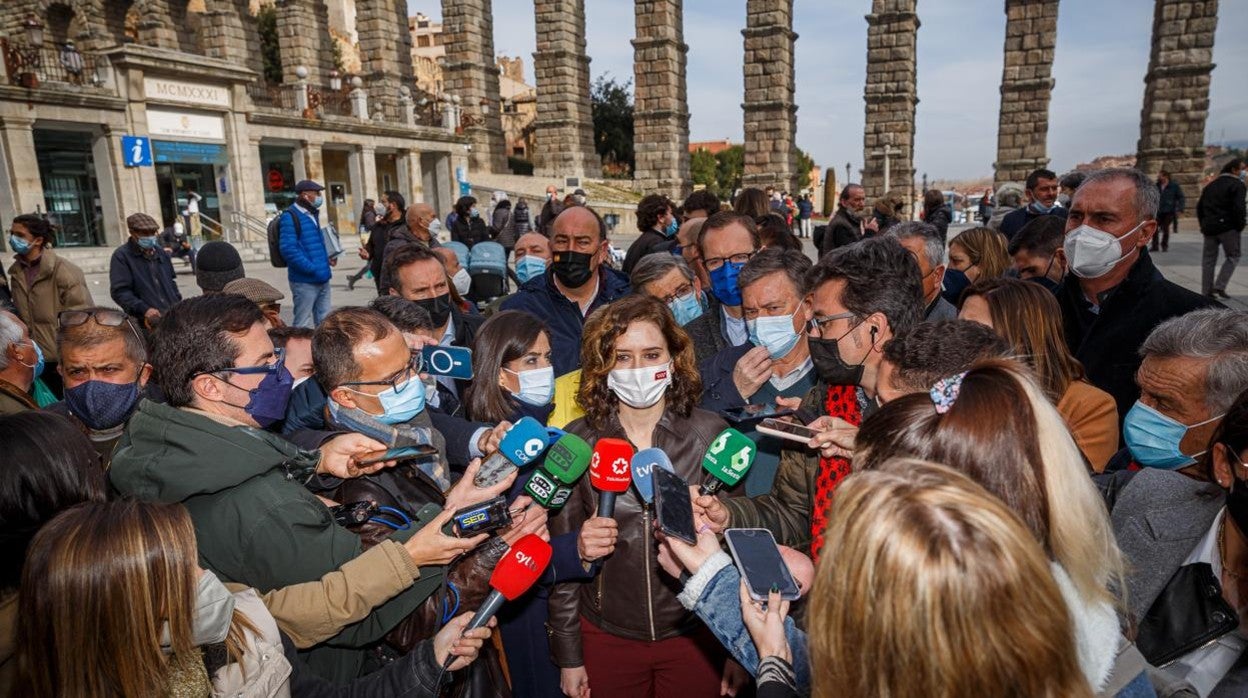 Isabel Díaz Ayuso participa en acto de campaña de los populares en Segovia