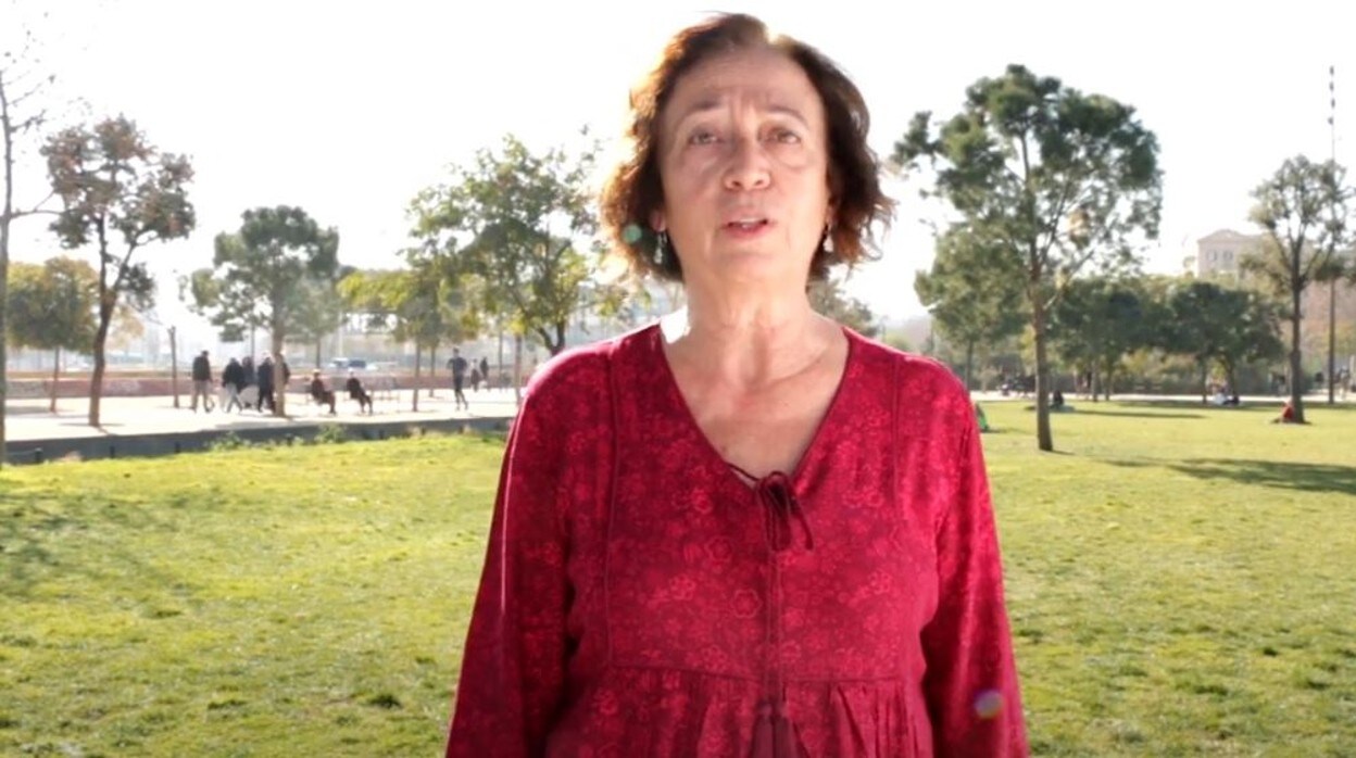 Chari Gálvez, profesora en Cataluña, durante su intervención en el vídeo de Escuela de Todos