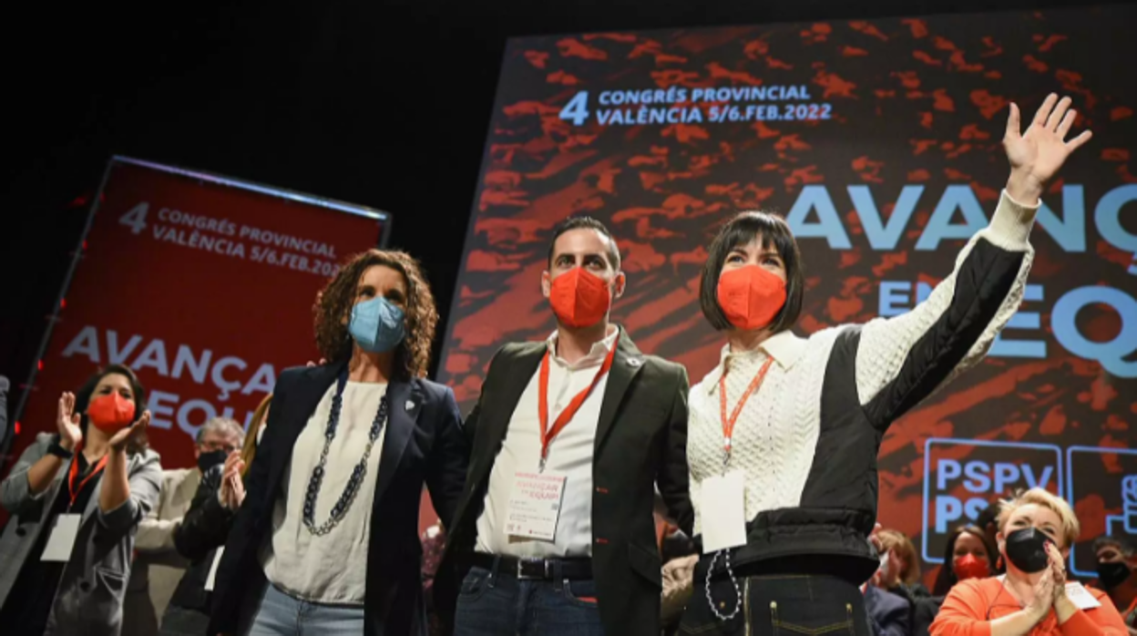 Imagen tomada durante la apertura del IV Congreso Provincial del PSPV-PSOE en Valencia