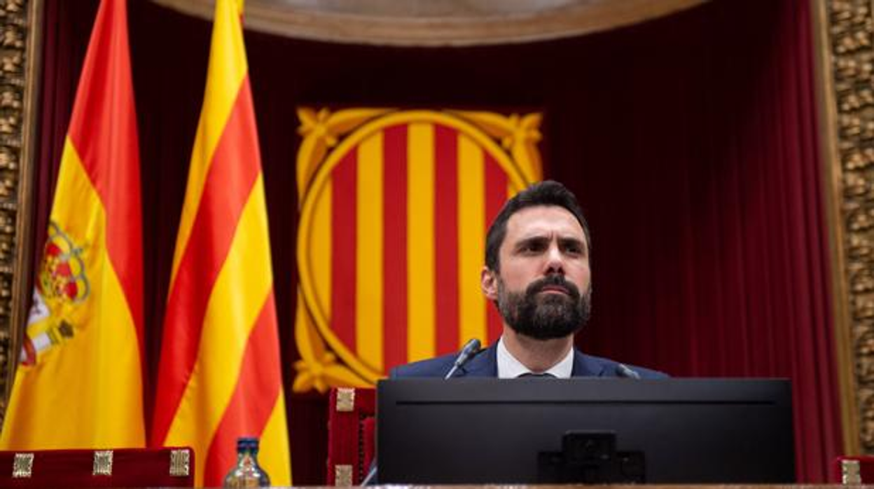 Roger Torrent, presidente del Parlamento de Cataluña en 2019