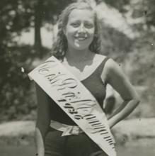 La señorita Marina Albín, Miss Río Manzanares 1936