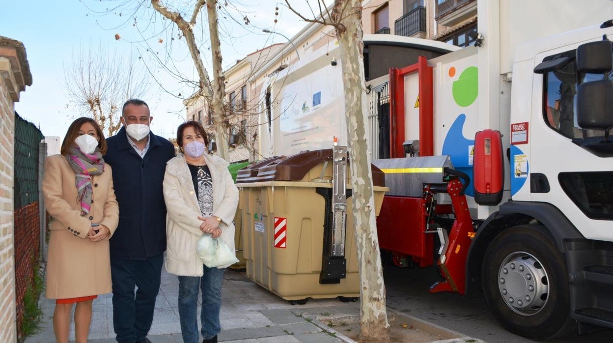 Bargas y Olías ya tienen el contenedor de residuos orgánicos