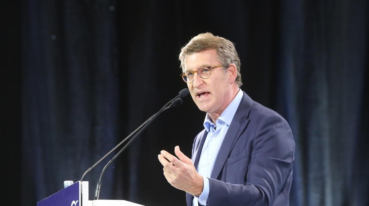 El presidente de la Xunta, Núñez Feijóo, en un acto este fin de semana
