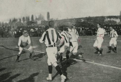 Partido del Madrid en el Hipódromo, en 1907