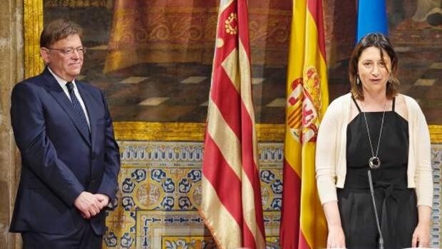 La oposición pide la reprobación de la consejera de Puig que considera «aberrante» la bandera de España