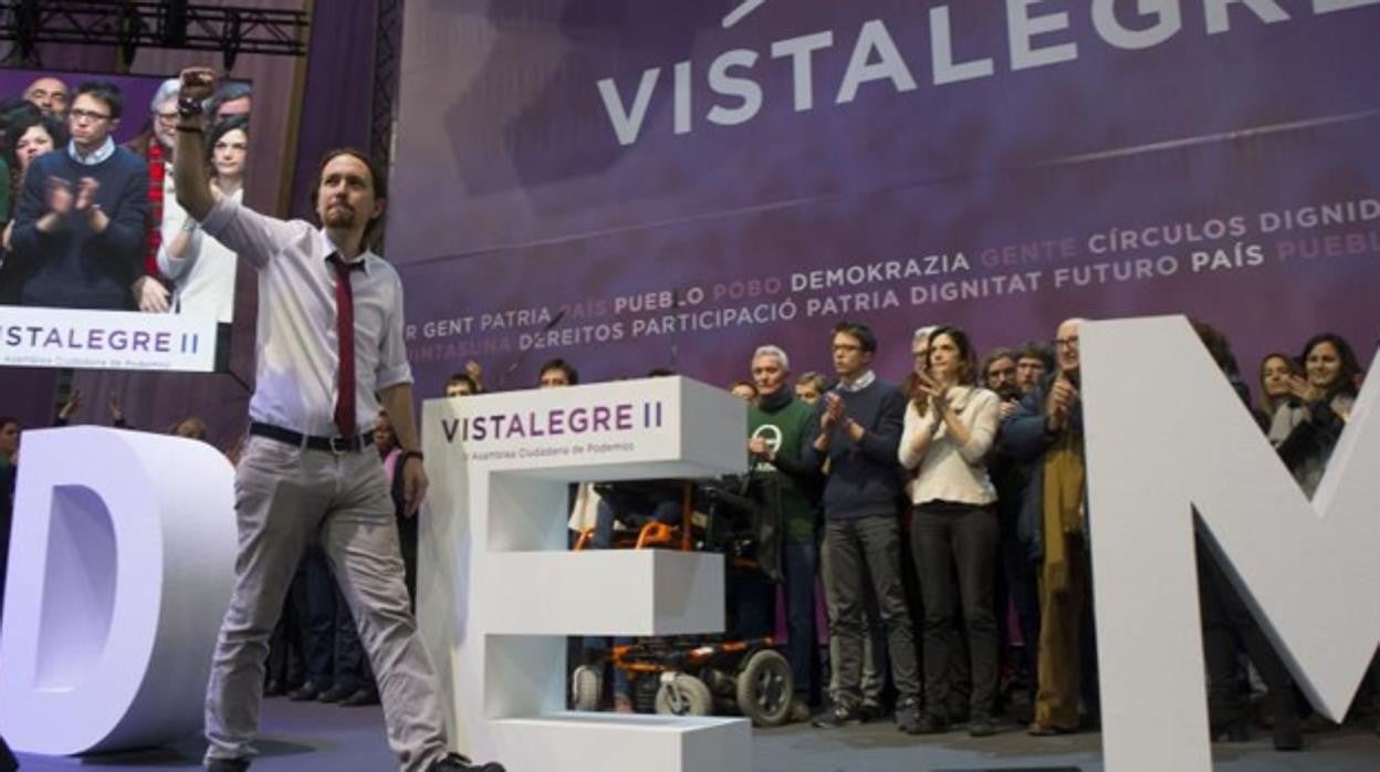 Asamblea de Podemos en Vistalegre, imagen de archivo