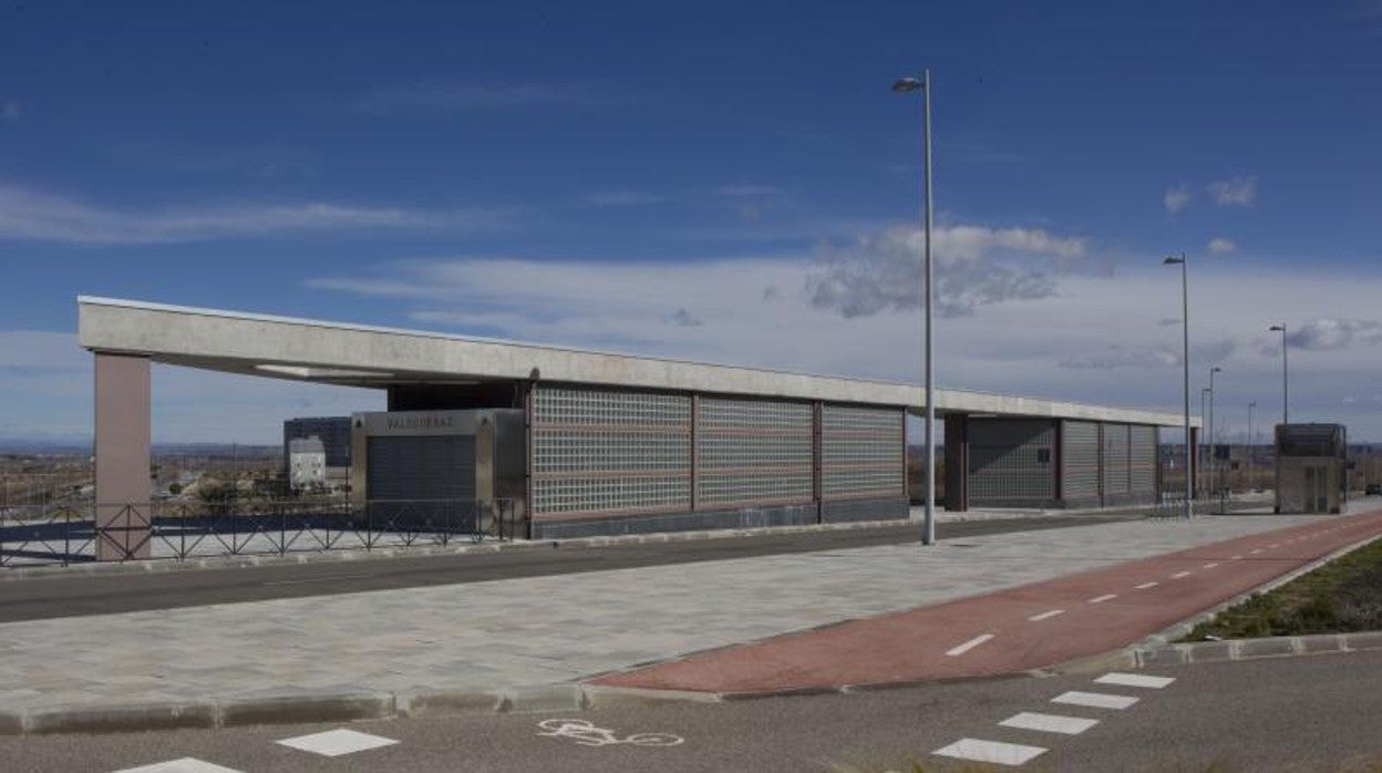 Estación de Cercanías, en Valdebebas, donde se situará el futuro intercambiador
