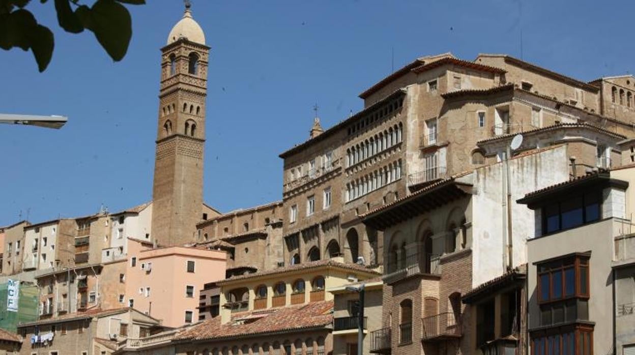 Vista de Tarazona, con la zona en la que se encuentra el Palacio Episcopal