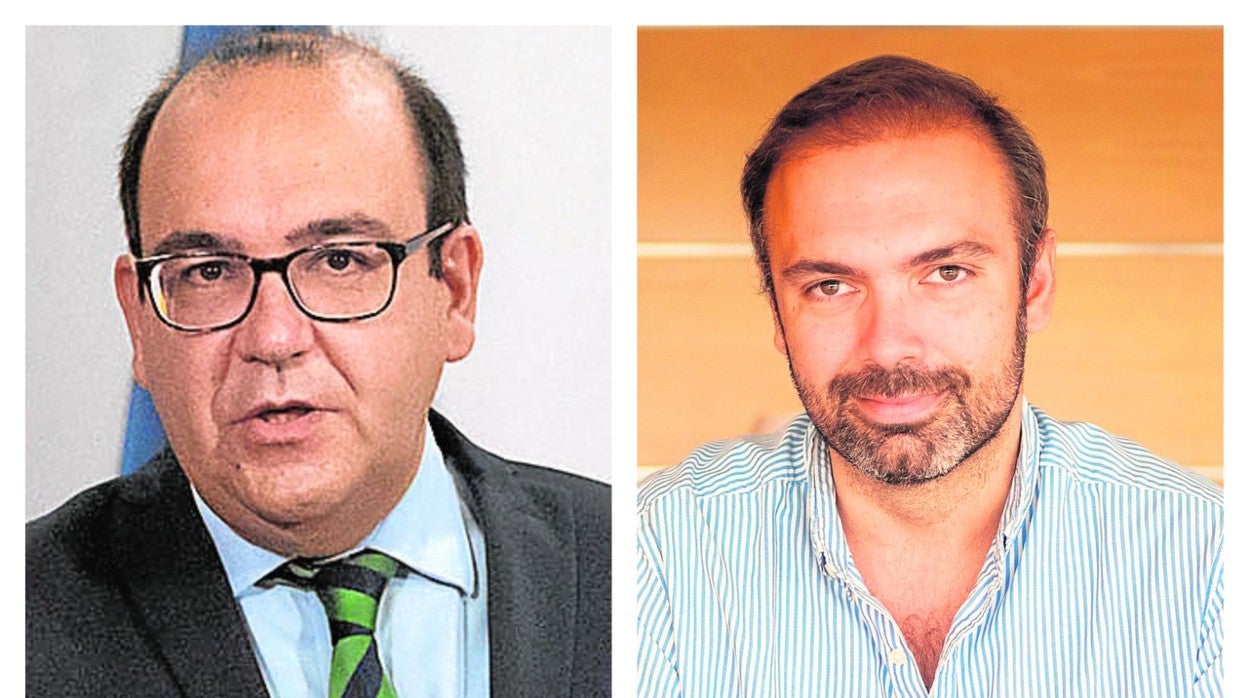 Álvaro Pérez y Luis de la Matta, dos de los más estrechos colaboradores de Feijóo