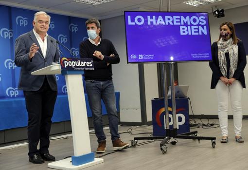 El PP presenta el logo y el lema del Congreso Nacionald el partido