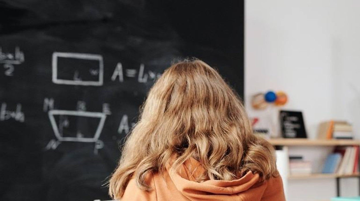 Una alumna atiende en un aula del País Vasco