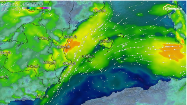 El tiempo en Valencia en las Fallas 2022: lluvia y viento para la Ofrenda, la Nit del Foc y la Cremà