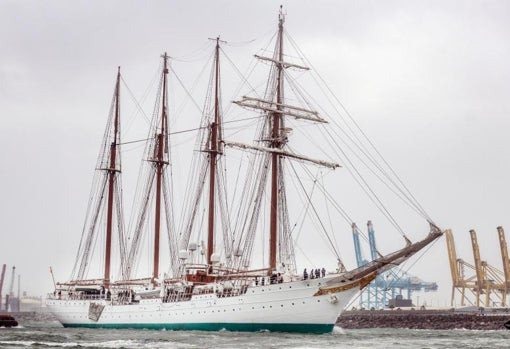 Elcano a su llegada a Barcelona