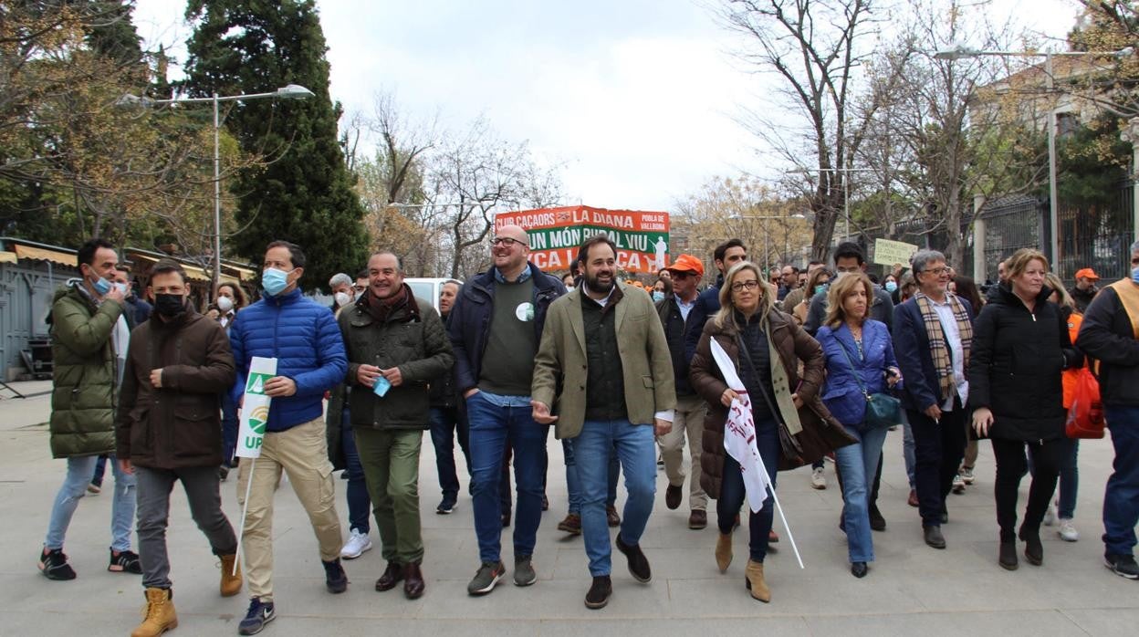 Paco Núñez ha participado en la protesta en Madrid