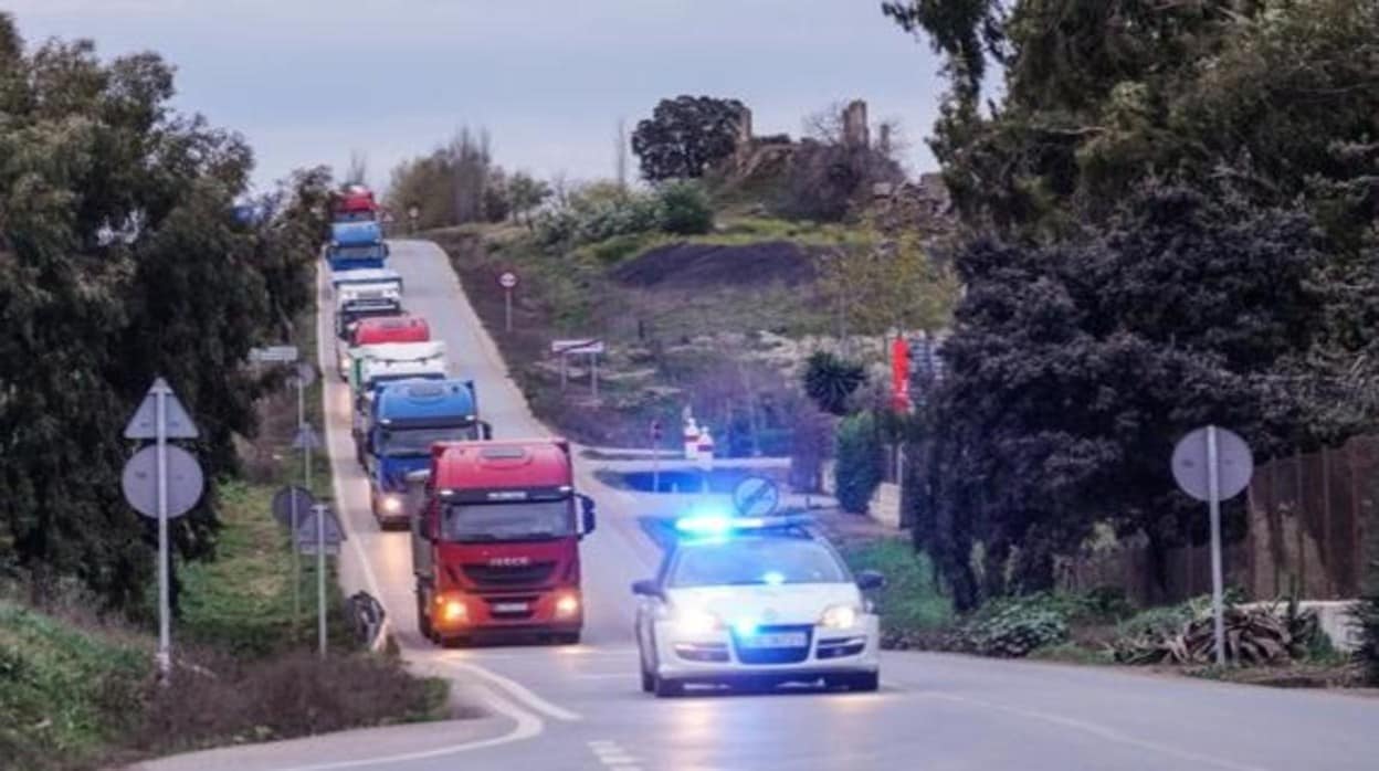 Se trata del segundo convoy en cuatro días que sale de Castilla-La Mancha en busca de materias primas