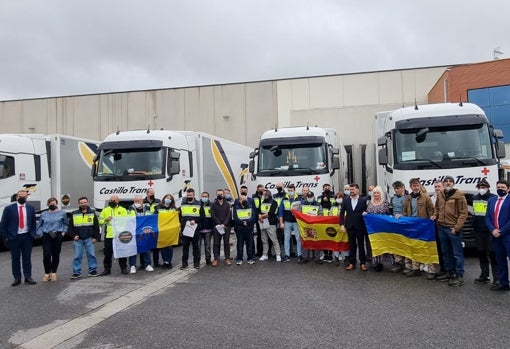 Convoy de ONG Guardias Civiles Solidarios con destin Polonia