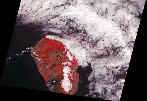 El rastro del volcán desde el espacio