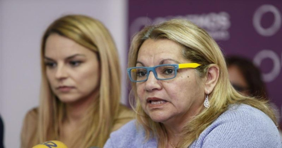 La diputada canaria, Meri Pita, durante una rueda de prensa en una fotografía de archivo