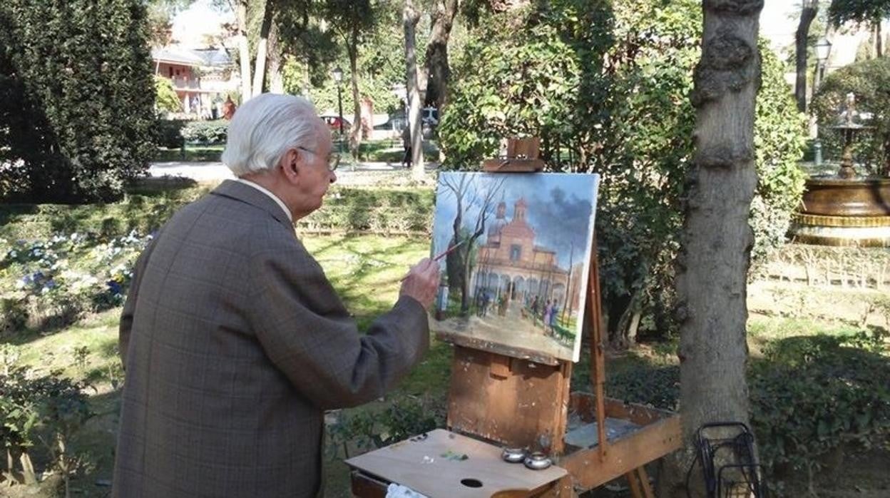 El pintor Julio Mayo, fallecido este viernes a la edad de 93 años