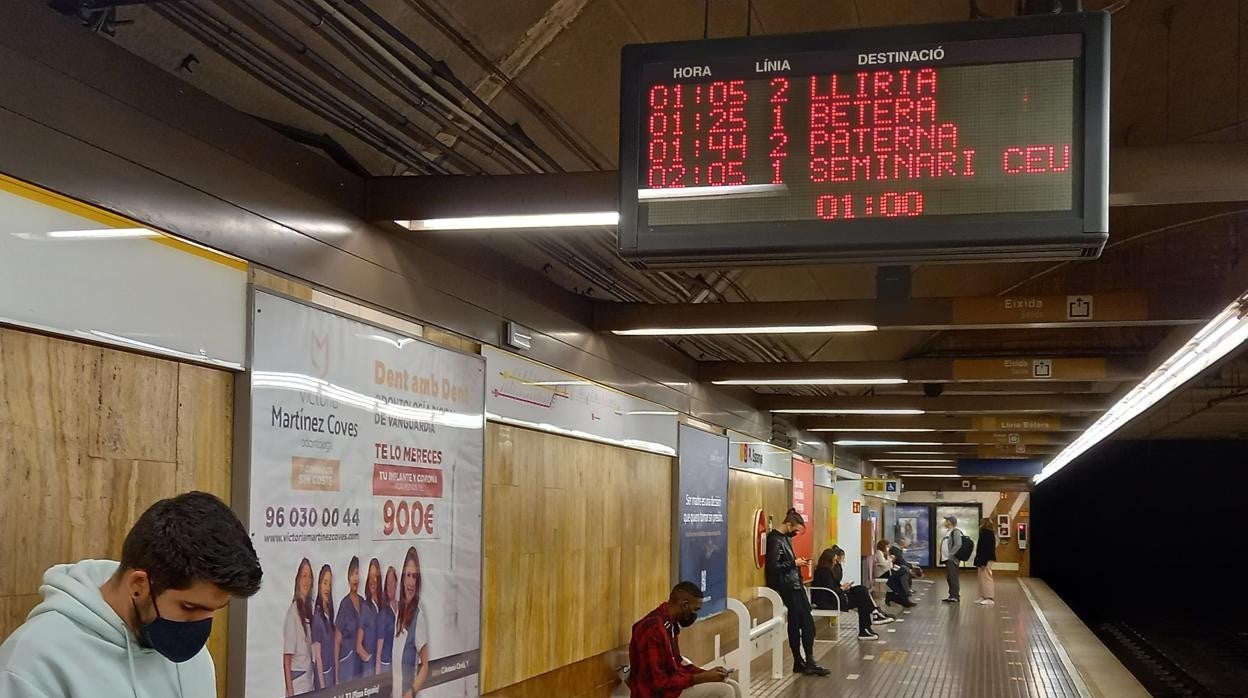 Imagen de archivo de una estación del Metro de Valencia