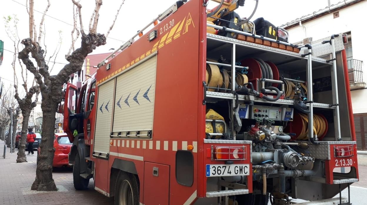 Un camión de los Bomberos de la Generalitat