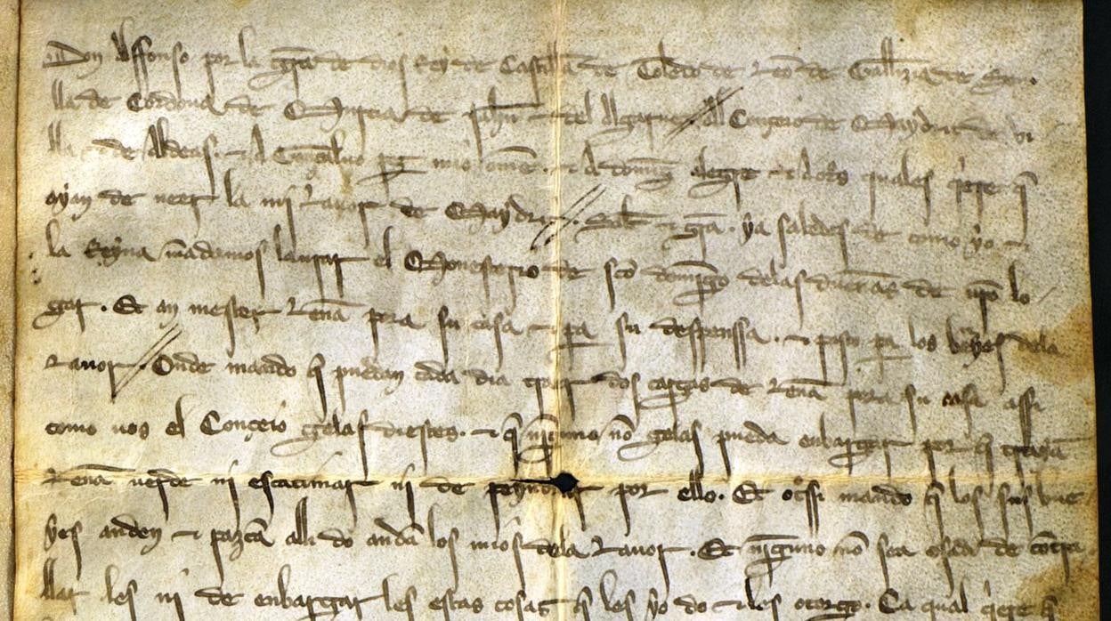 Carta dada por Alfonso X en Camarena en 1272