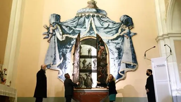 La iglesia de Fuendetodos recupera las pinturas de Goya que se destruyeron en la Guerra Civil