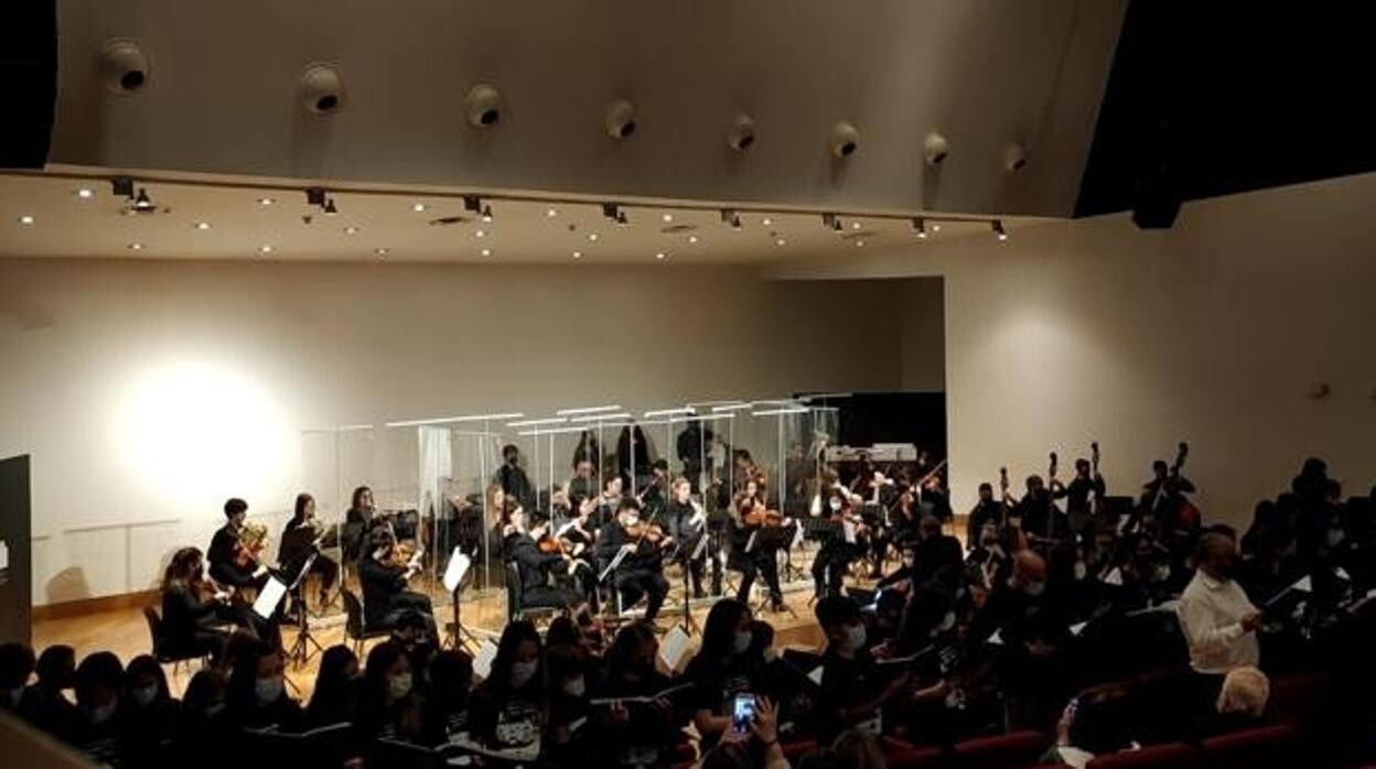 Imagen de archivo de un concierto de la Orquesta Sinfónica y Coro del Conservatorio ‘Marcos Redondo’
