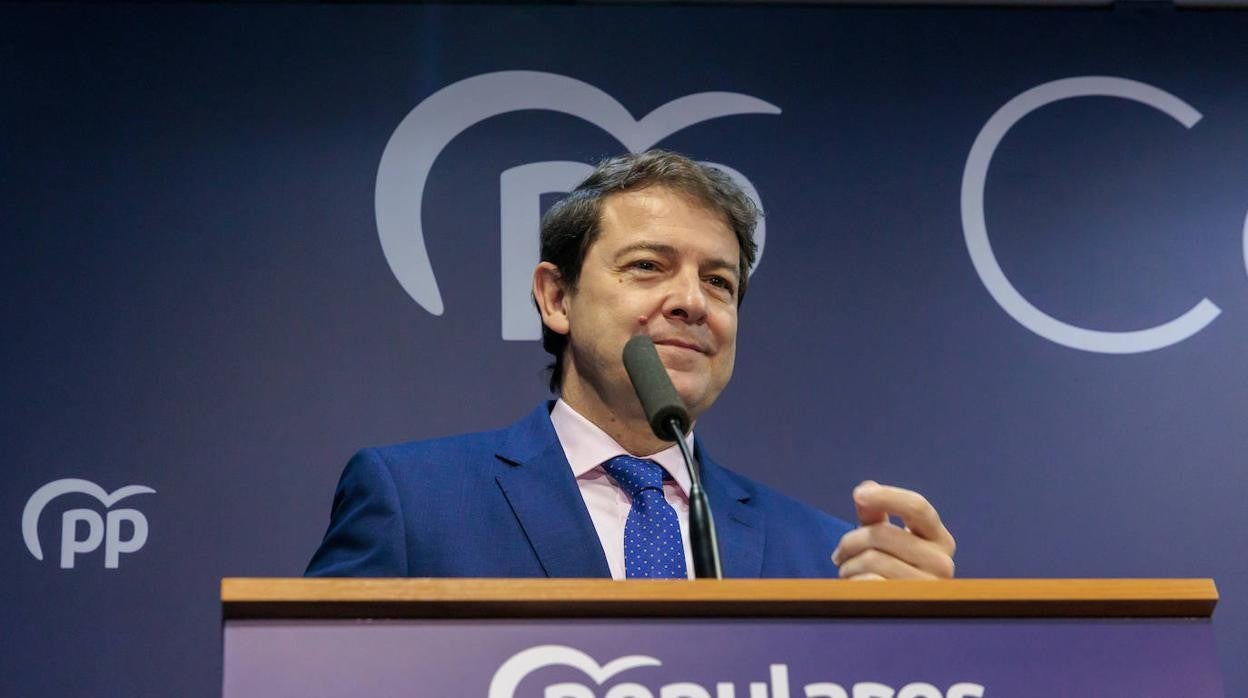 El presidente del Partido Popular de Castilla y León y presidente en funciones de la Junta, Alfonso Fernández Mañueco