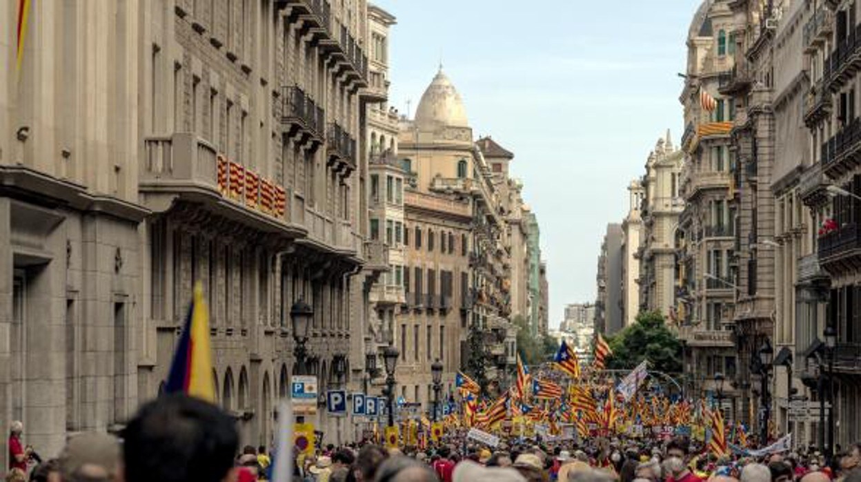 Manifestación independentista del pasado 11 de septiembre en Barcelona