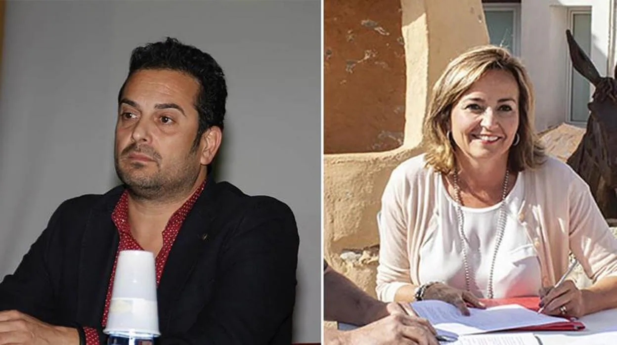 Ximo Coll y Carolina Vives, exalcalde y alcaldesa de El Verger y Els Poblets, respectivamente