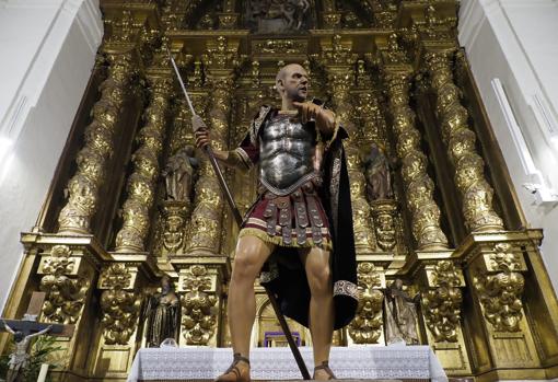 La talla del centurión romano realizada por Ana Rey