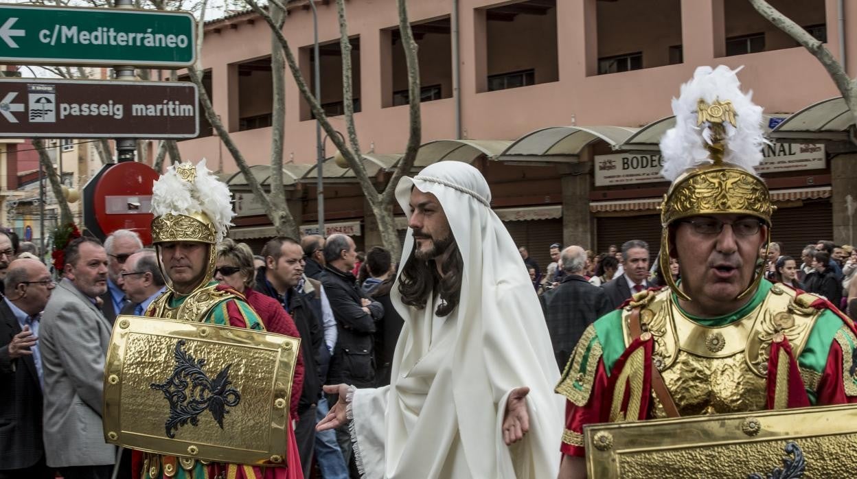 Una imagen de archivo de un acto de la Semana Santa Marinera de Valencia