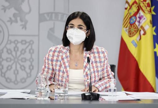 Imagen de la ministra de Sanidad, Carolina Darias